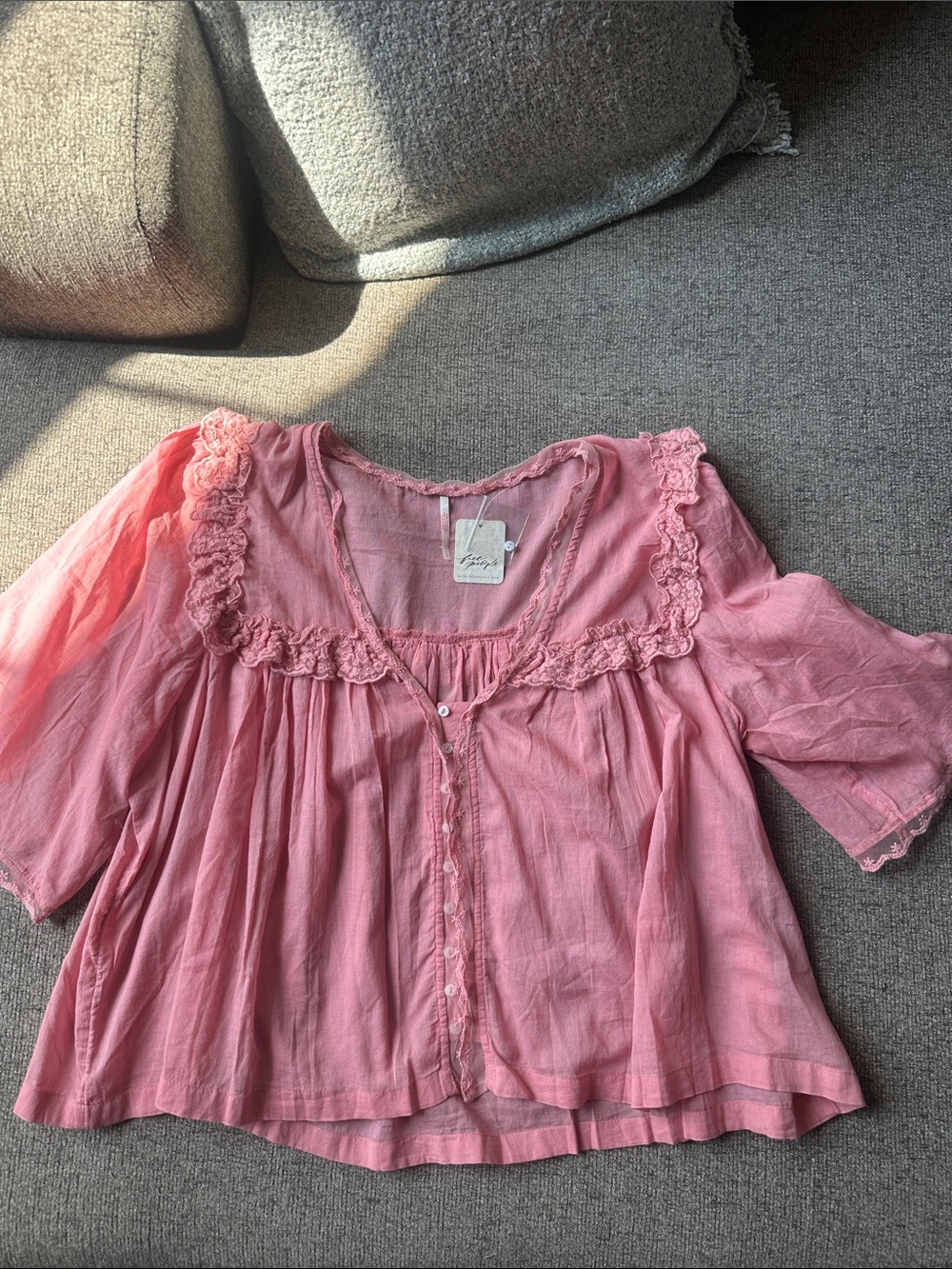 Free people cotton cardigan Luna top